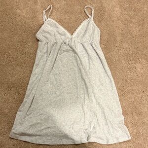 Brandy Melville Women's grey lace dress